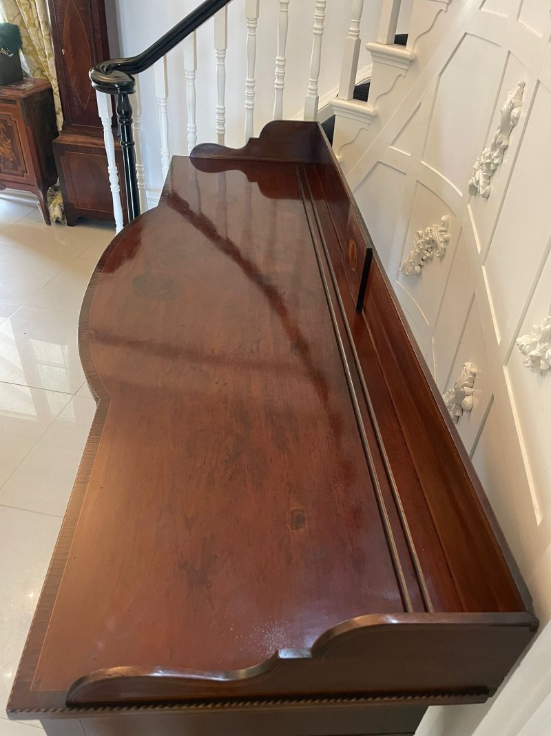 Magnificent Quality Large Antique George III Inlaid Mahogany Sideboard - Image 10